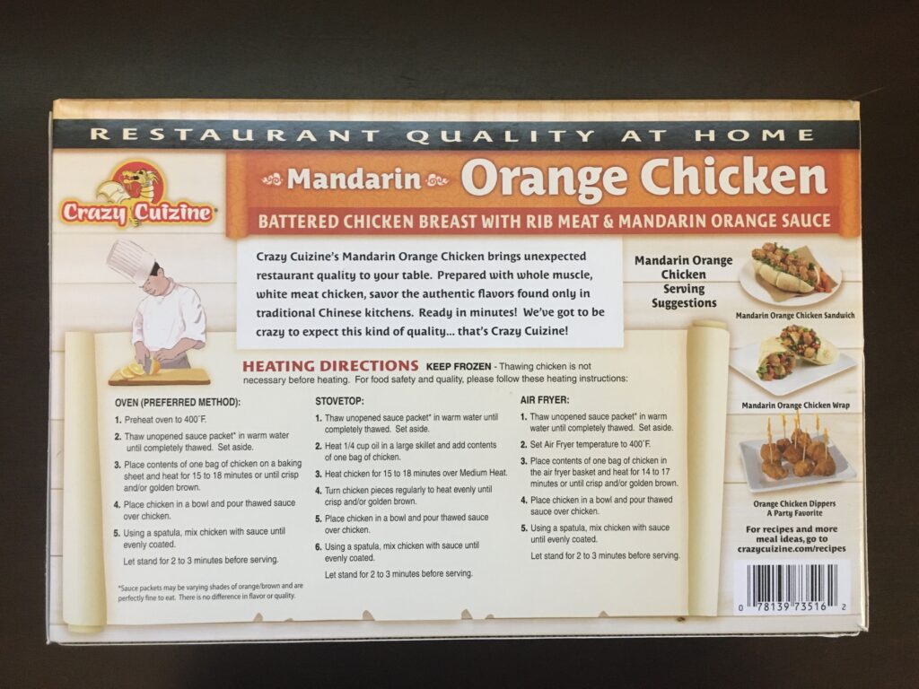orange chicken cooking instructions
