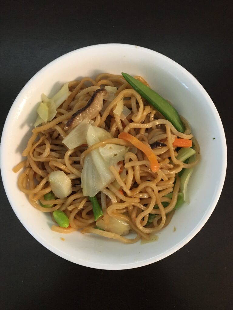Yakisoba Noodles in a bowl