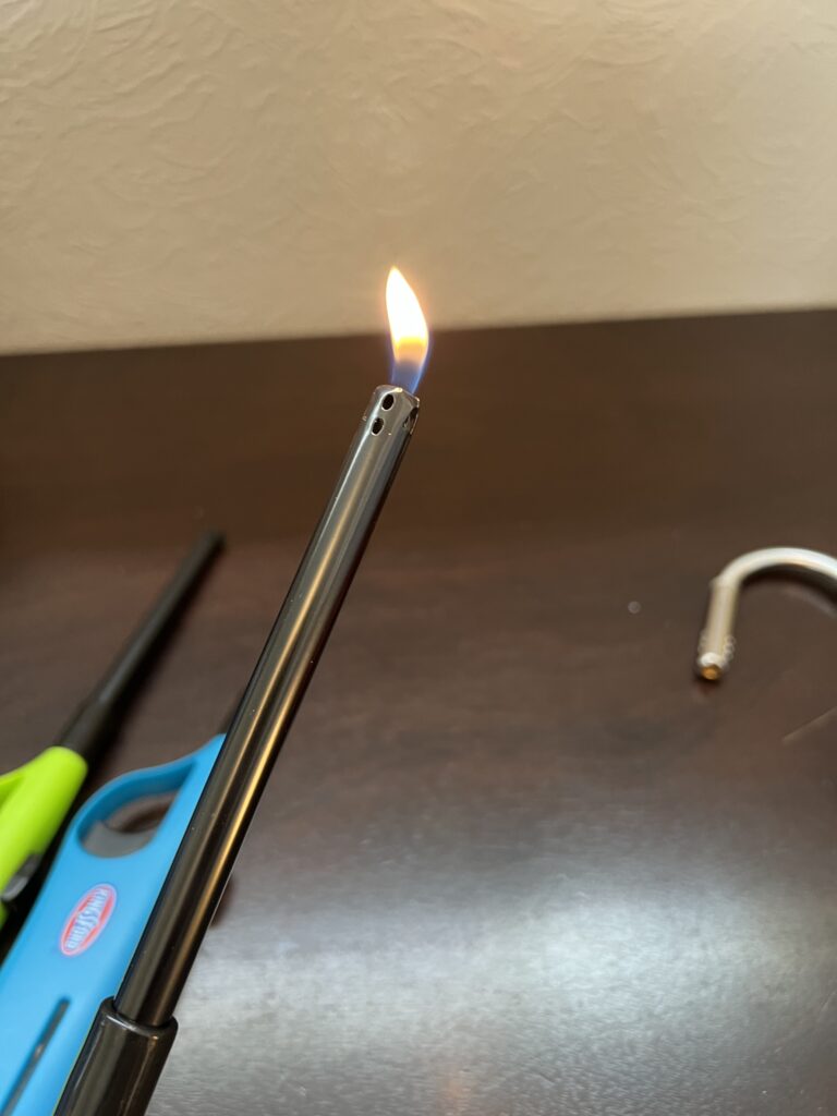 flame of the lighter