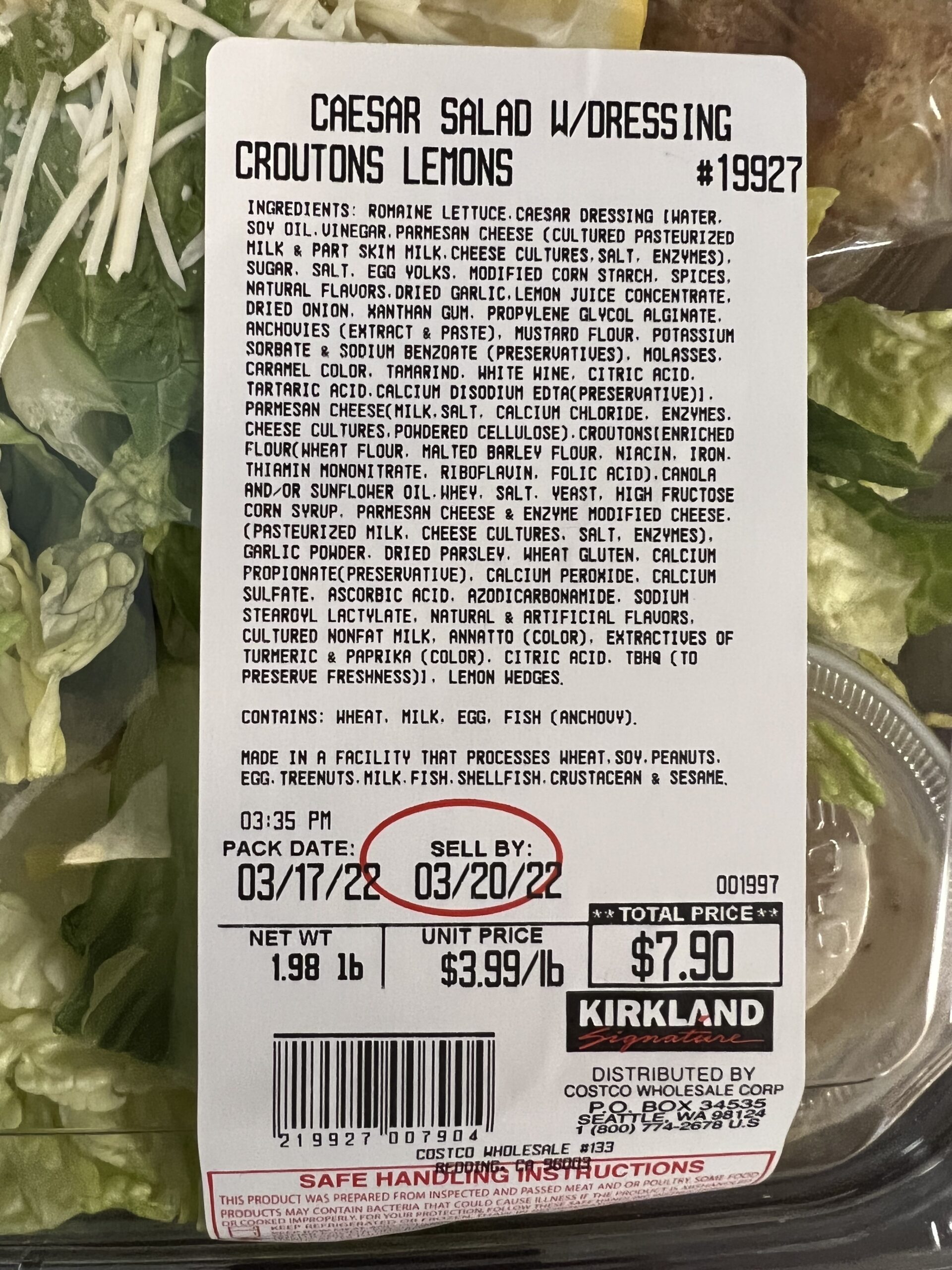 Costco Caesar Salad With Dressings and Croutons Review