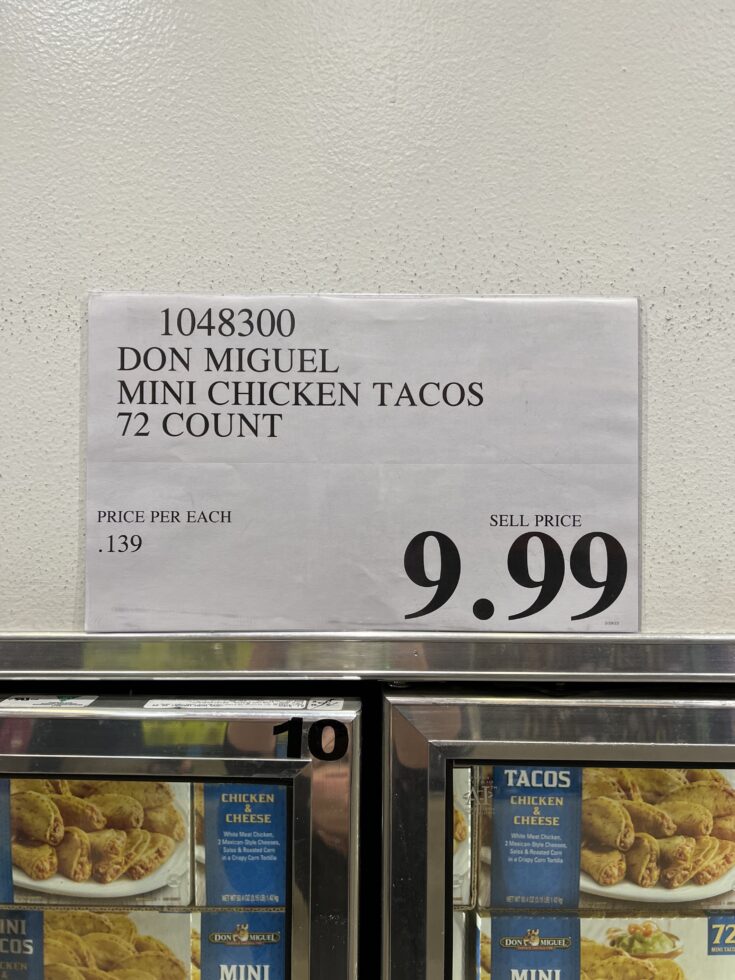 Costco Mini Tacos By Don Miguel (With Chicken and Cheese Filling)