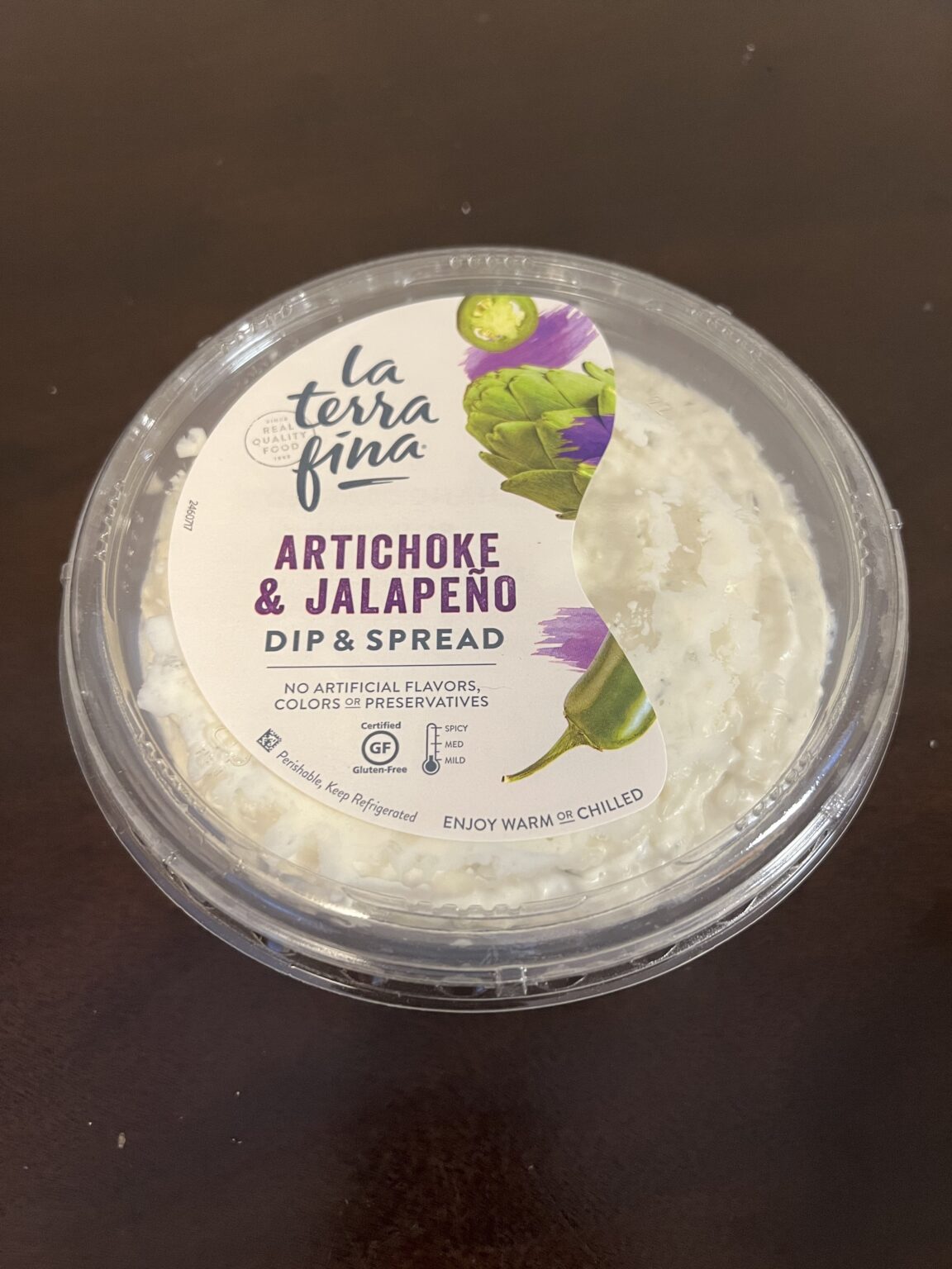 La Terra Fina Artichoke Jalapeno Dip at Costco Review