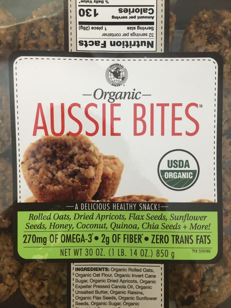 universal bakery aussie bites label