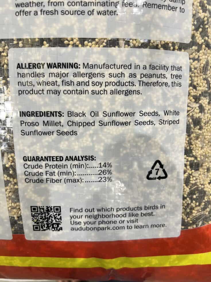 40 Pound Bags of Wild Bird Seed at Costco