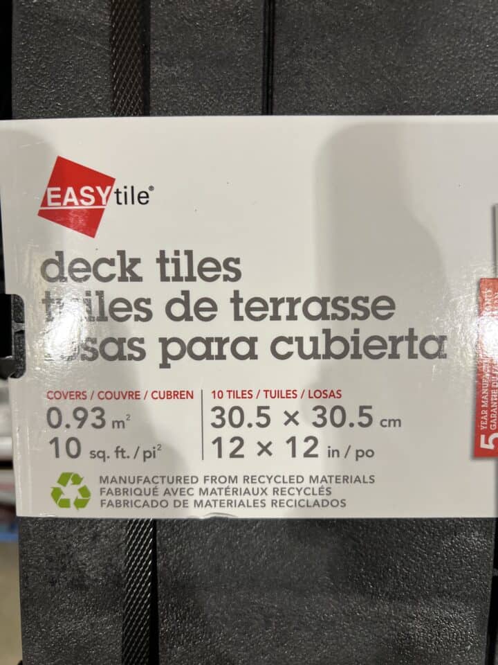 Interlocking Deck Tiles at Costco (10 Pack for 19.99)