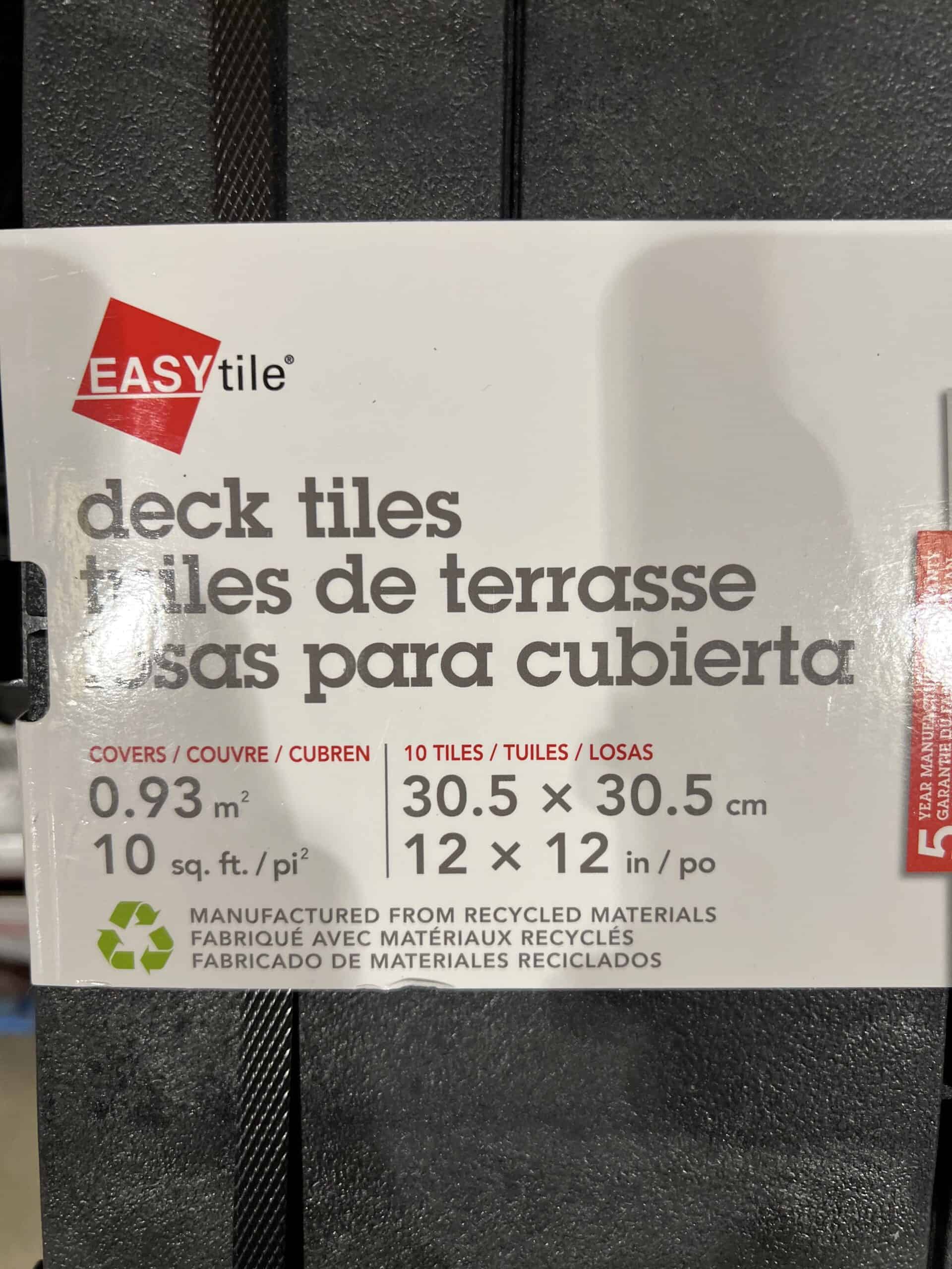 Easy Tile Deck Tiles Costco