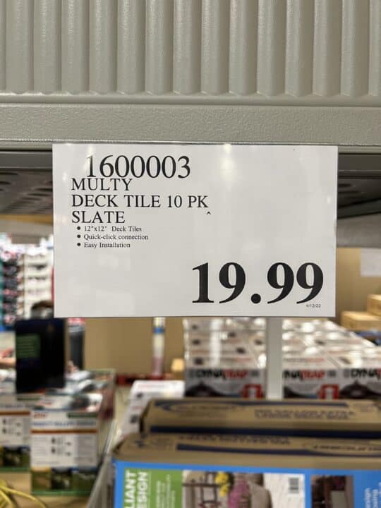 Interlocking Deck Tiles at Costco (10 Pack for 19.99)