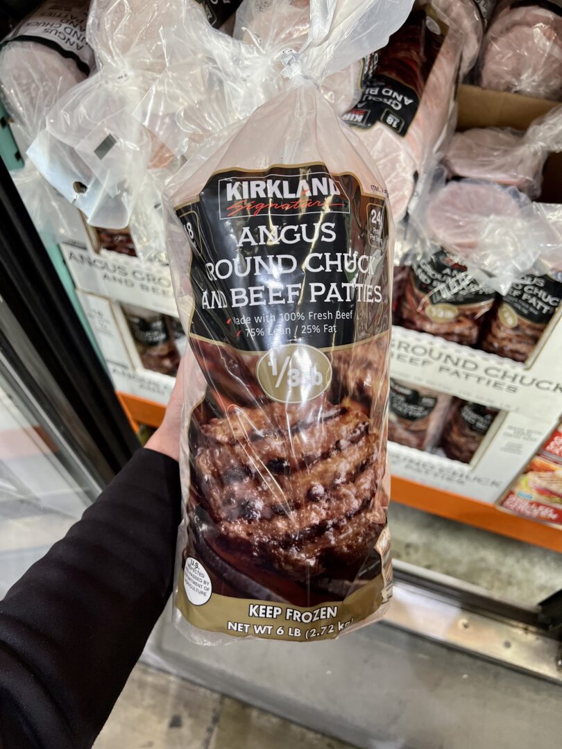 Kirkland Signature Frozen Costco Hamburger Patties