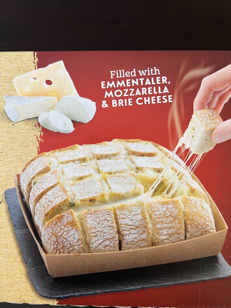 cheese bread on box