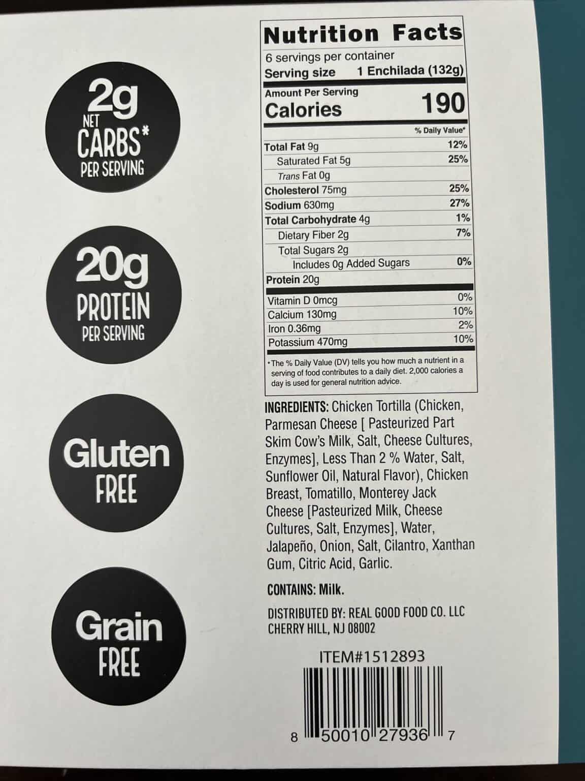 Frozen Real Good Enchiladas From Costco Review