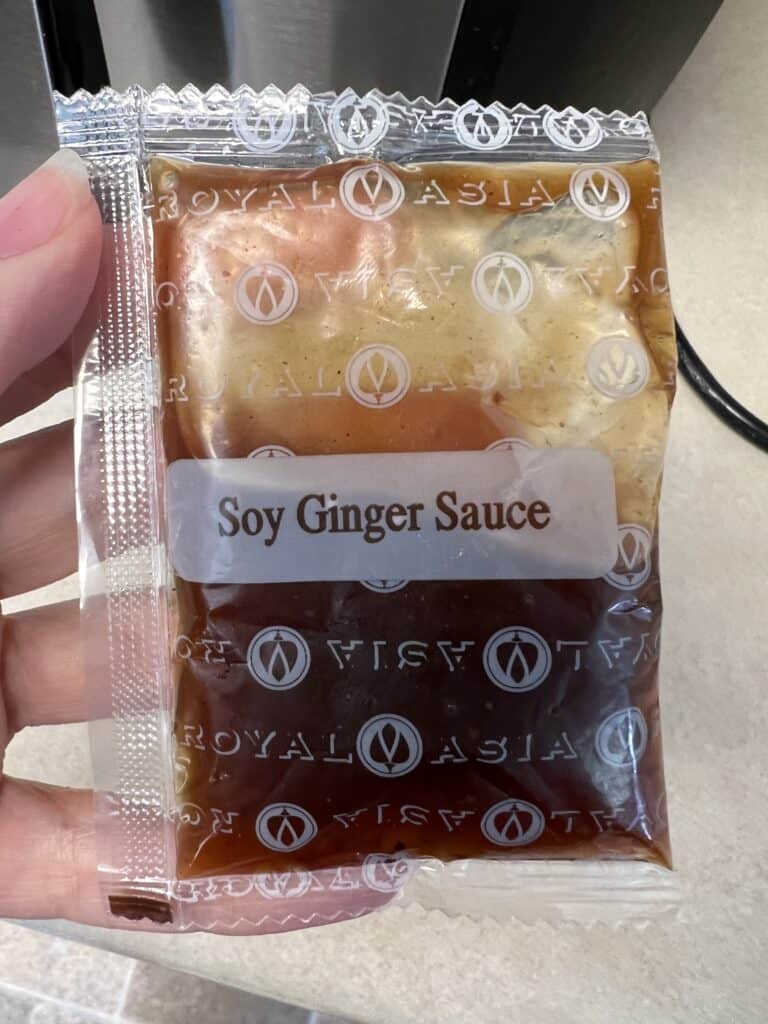 soy ginger sauce pack