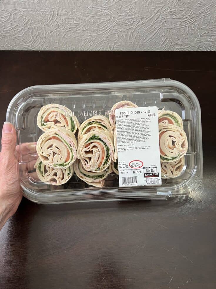 Costco Roasted Chicken and Swiss Roller Tray Review