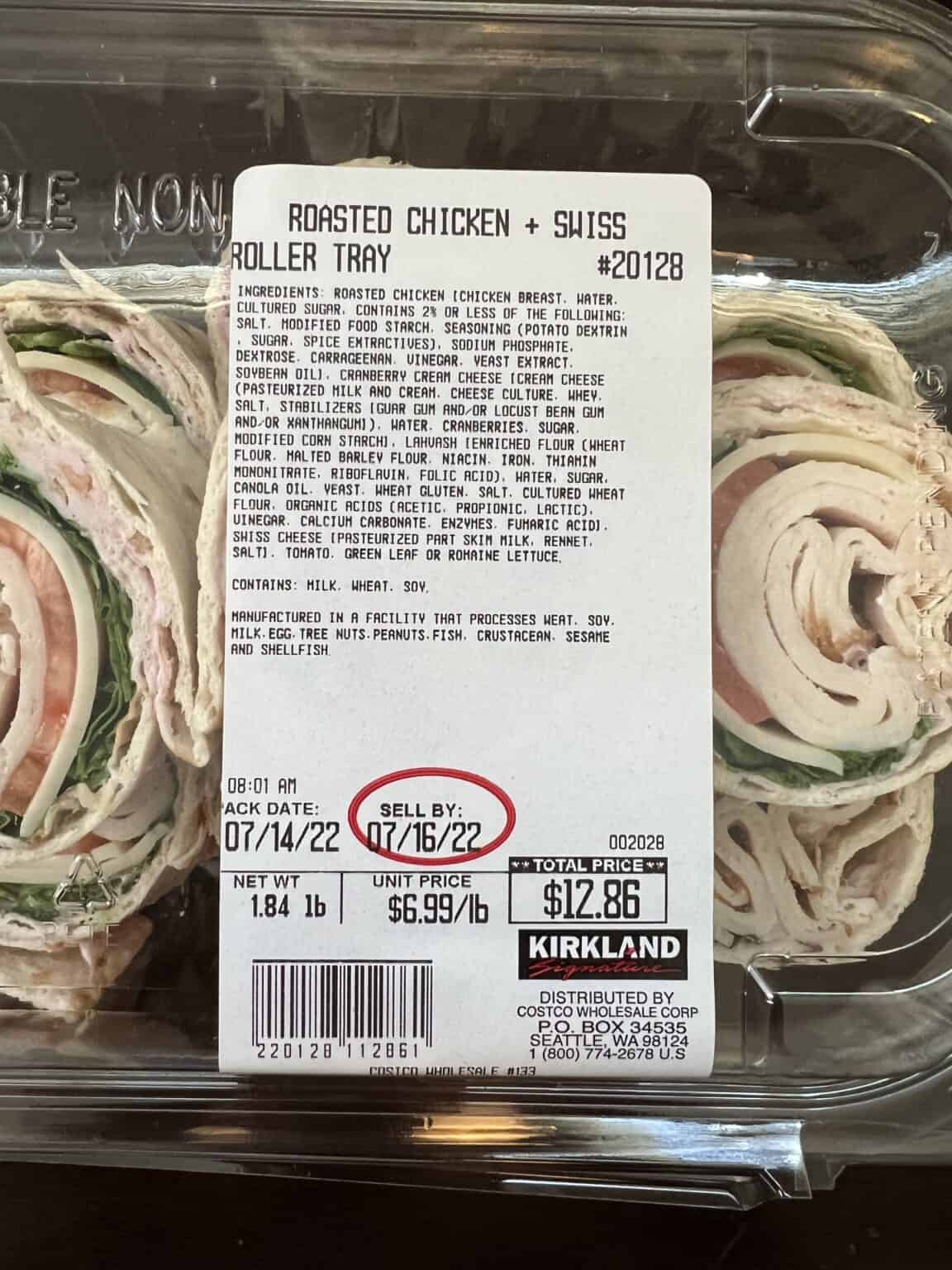 Costco Roasted Chicken and Swiss Roller Tray Review