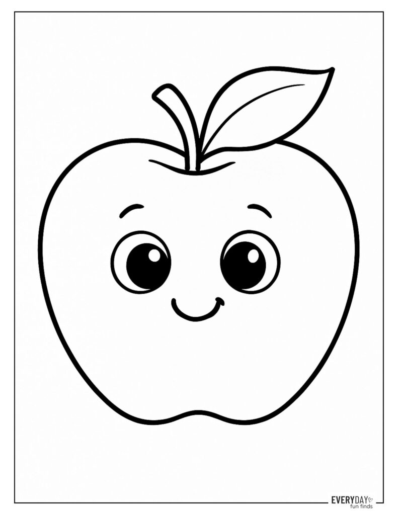 Apple Coloring Page