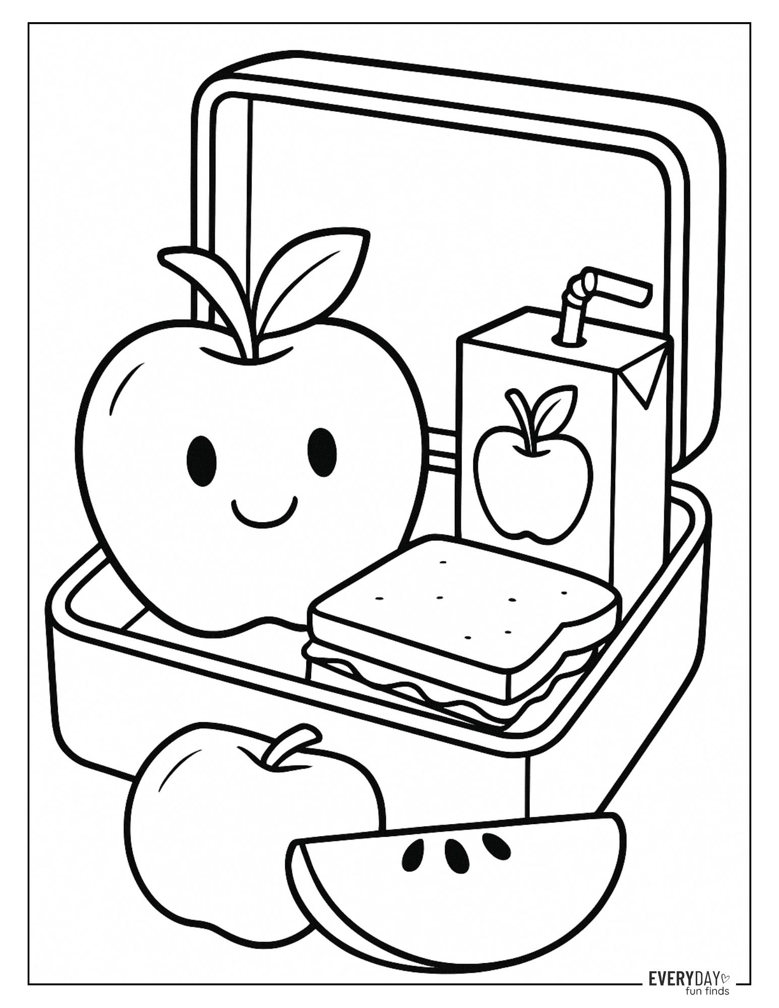 Apple Coloring Pages - Free Printables