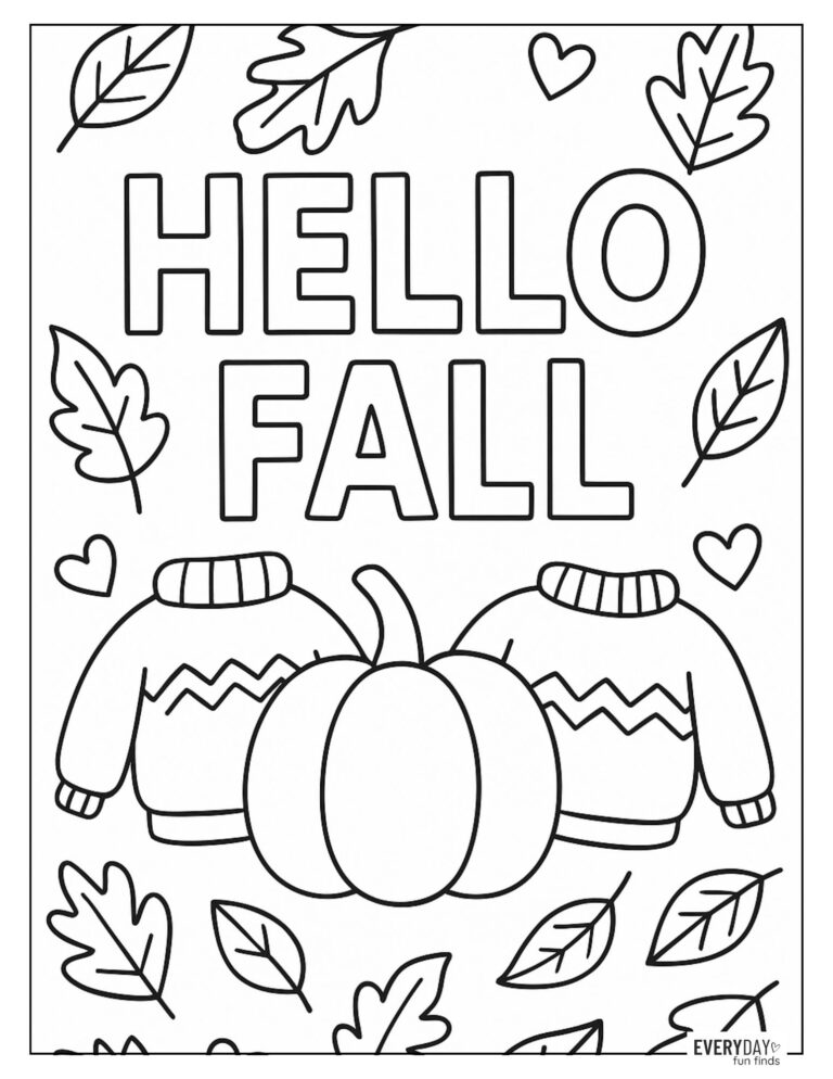 fall coloring pages