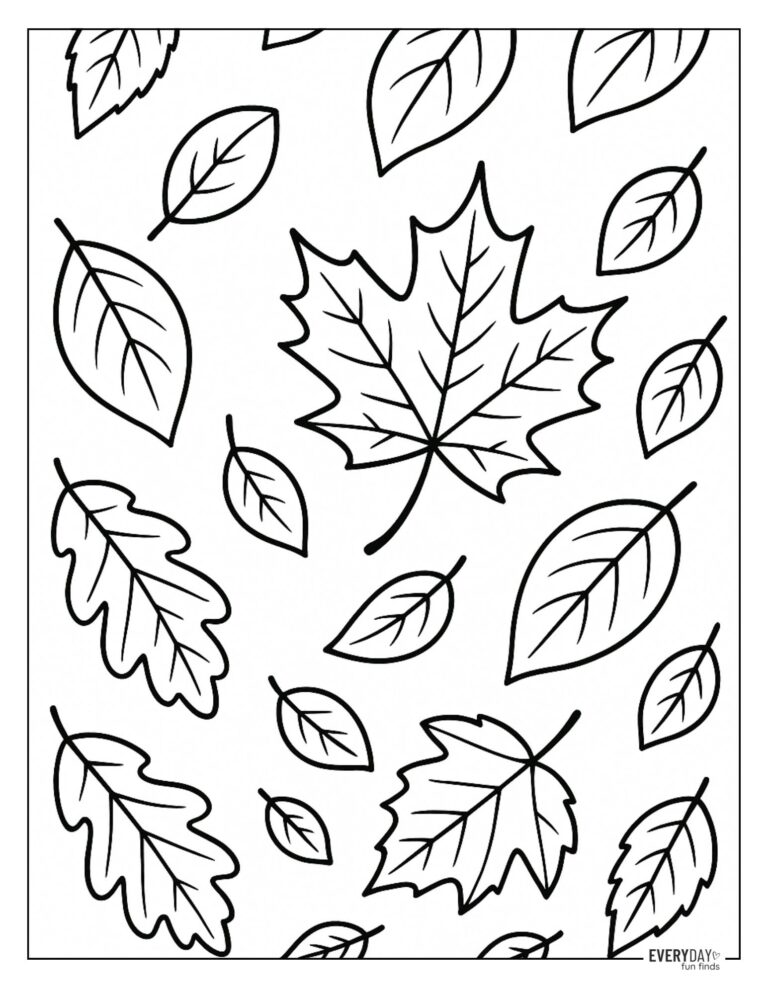 Fall Leaves Coloring Pages