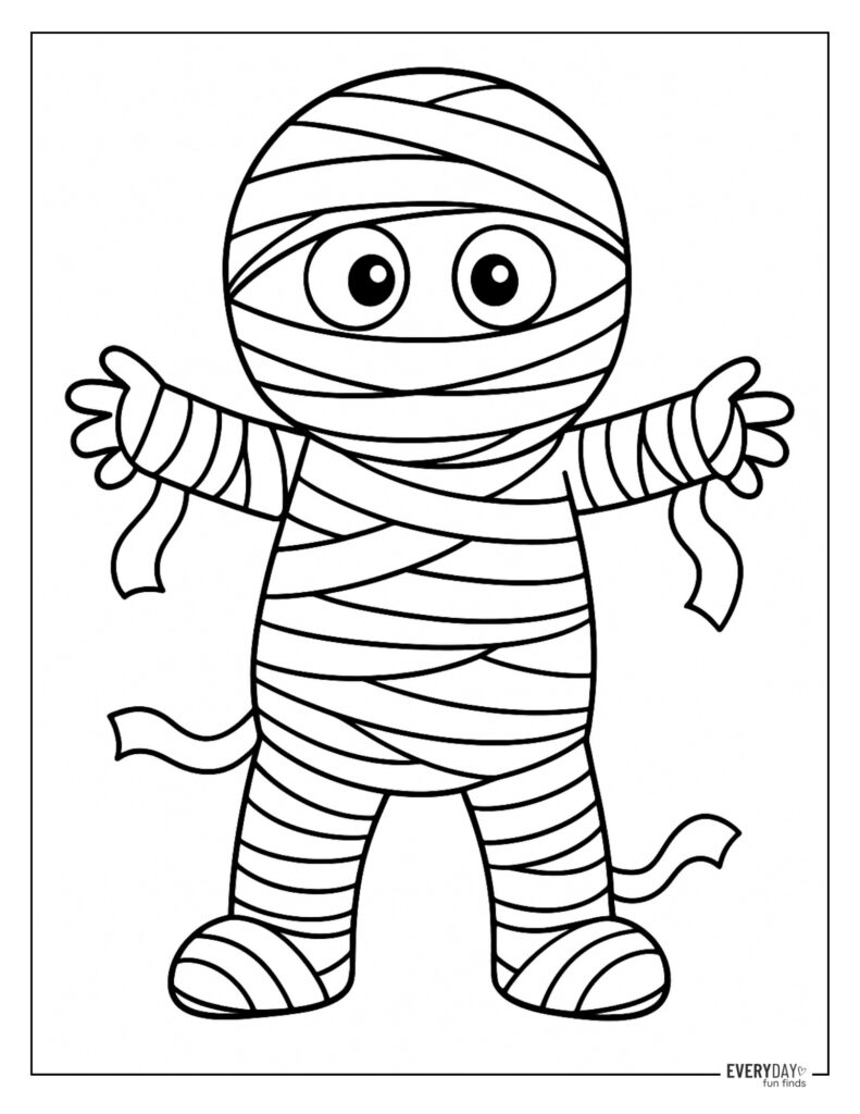 Mummy Coloring Page