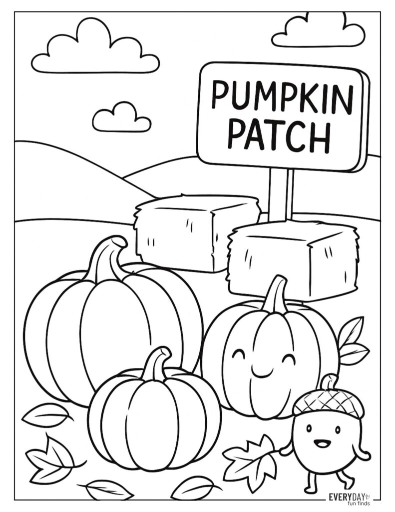 Pumpkin Patch Coloring Pages