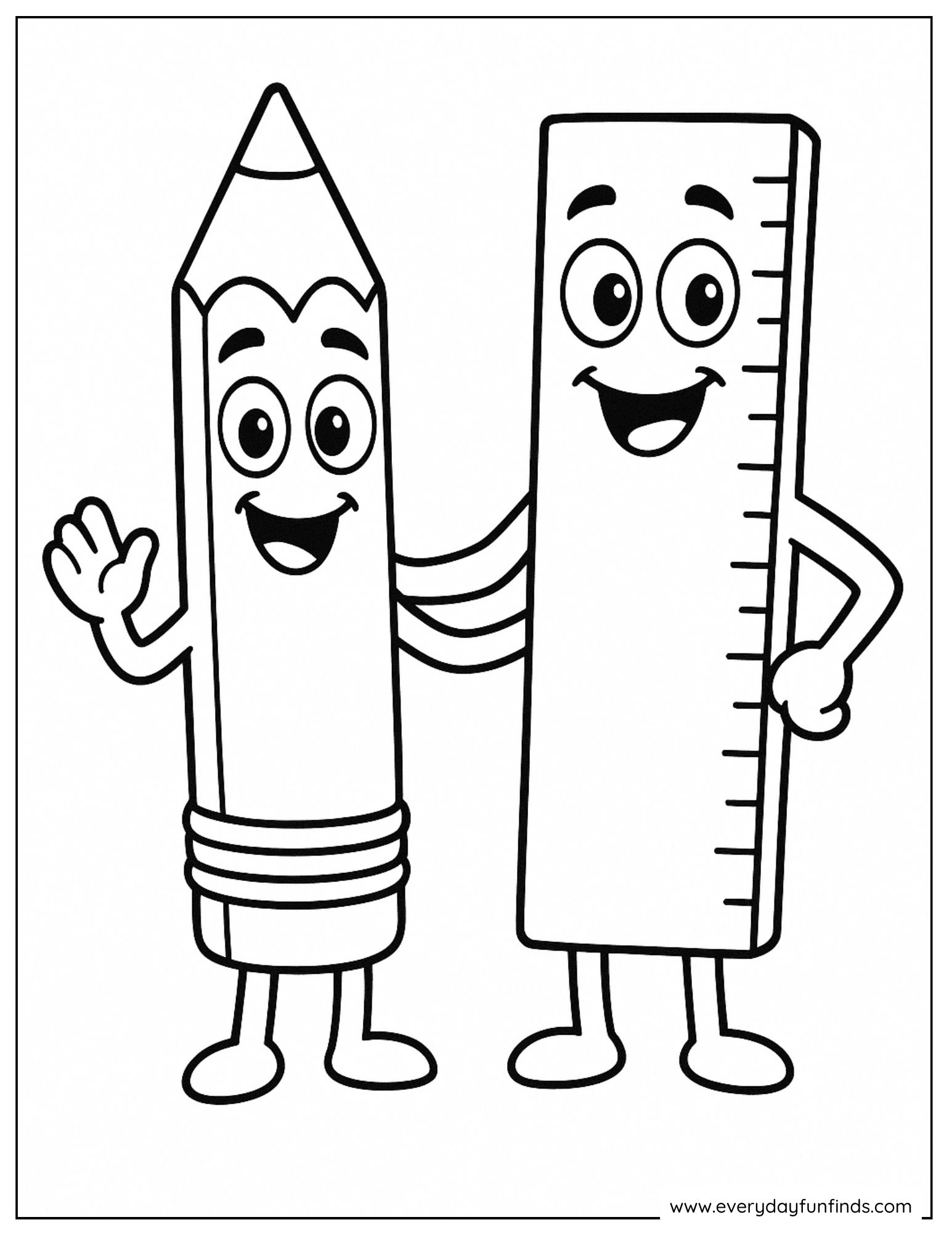 Back to School Coloring Pages - Free Printables